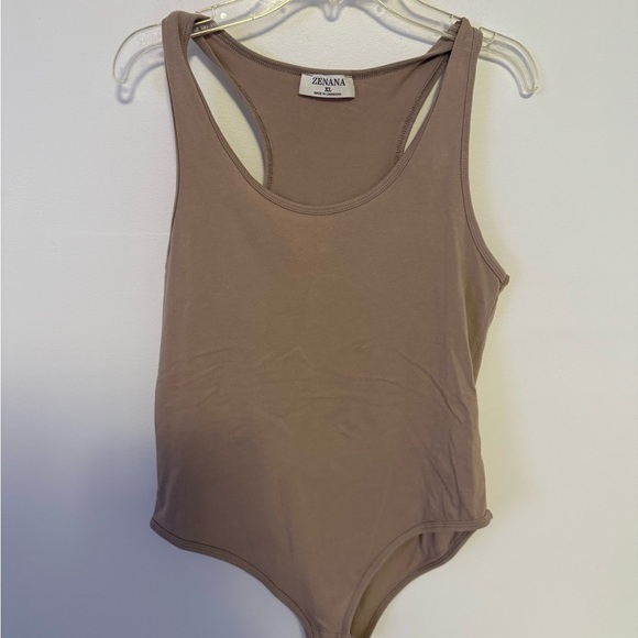 Zenana Beige Bodysuit - Picture 1 of 4